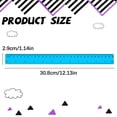 thumbnail image 3 of Under $5 12 Inch Color Clear Ruler, Dual Scale Plastic Transparent Straight Ruler, Math Geometry Measuring Tools with Inch And Centimeter, Office Supplies, Back to Classroom Must Haves, 3 of 5