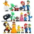 thumbnail image 2 of 18 Pcs Set Mario Toys Bros Super Mary Princess, Turtle, Mushroom, Orangutan, Action Figures, 2 Inch, 2 of 8