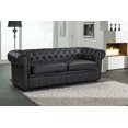 thumbnail image 4 of Velago AVIGNON Classic Genuine Leather Chesterfield 3-Seater Sofa, 4 of 6