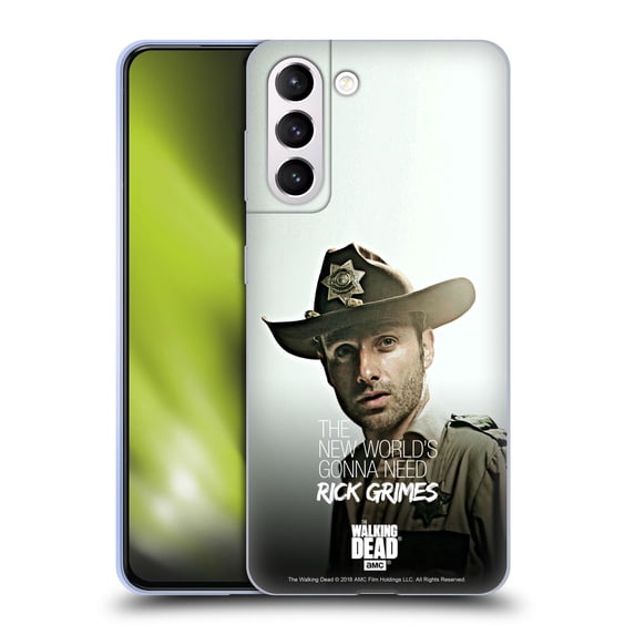 Head Case Designs Officially Licensed AMC The Walking Dead Rick Grimes Legacy Deputy Hat Soft Gel Case Compatible with Samsung Galaxy S21+ 5G