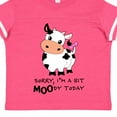 thumbnail image 4 of Inktastic Sorry, I'm a Bit Moody Today Cute Cow Pun Boys or Girls Toddler T-Shirt, 4 of 5