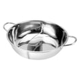 thumbnail image 2 of 28cm Hot Pot Twin Divided Stainless 28cm Cookware Hot Pot Ruled Compatible, 2 of 9