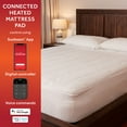 thumbnail image 3 of Sunbeam Connected Electric Heated Mattress Pad Queen Size, 60" x 80", 10 Heat Settings, Fast Heating, Smart Heating with Wi-Fi, Voice & Wired Digital Controller, Auto-Shut Off, Machine Washable, 3 of 8