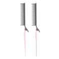 thumbnail image 4 of Peine para resaltar Yinane con Clip para cabello gris rosa, 4 of 8