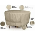thumbnail image 5 of ZCB LIKE HOME Round Firepit/Chair Set Cover - Weather Resistant Outdoor Cover, Heavy Duty Table and Chair Cover Set for Fire Pit,  300D Polyester, Round 54DIAMETER x 25H, Khaki, 5 of 9