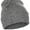 Heather Grey, variant on Classic Plain Cuffed Beanie Winter Knit Hat Skully Cap, Black