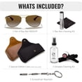 thumbnail image 2 of Ray-Ban RB3549 POLARIZED Pilot Shaped Sunglasses for Men & Women - Includes Official Rayban Eyewear Kit - Ideal Formal & Casual Wear Sunglasses - Brown Lens, 2 of 7