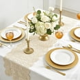 thumbnail image 4 of 13 Inch Gold Charger Plates Set of 100, Decorative Floral Plastic Plates, Bulk Chargers for Thanksgiving Christmas Holiday Events(A), 4 of 9