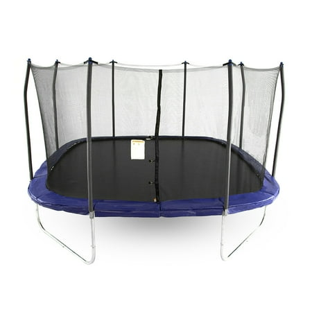 UPC: 0818567010826 | Skywalker Trampolines 14 Foot Square Trampoline  with Enclosure  Blue (Box 1 of 2) [692153378]