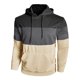 thumbnail image 4 of pstuiky hombres de manga larga, Sudadera con capucha de manga larga con bolsillo y diseño de patchwork liso informal para hombre Tops de talla grande para hombre s, 4 of 6