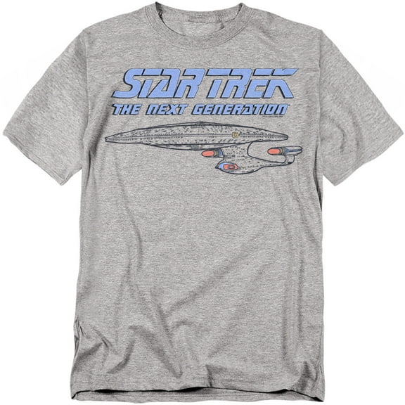Star Trek Men's Distressed Tng T-shirt Small Grey