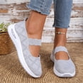 thumbnail image 5 of UDAUDU Womens Orthopedic Shoes Arch Support Slip on Non Slip Golf Shoes Breathable Mesh Stretch Business Casual Shoes Comfort 2026 Orthopedic Shoes Gray 9 Wide, 5 of 8