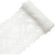 thumbnail image 1 of Rollos de encaje blanco de 1 m, adornos de encaje de algodón blanco, 15 m de ancho, para decoraciones de bordes festoneados para vestidos, manteles, diademas de boda, decoraciones festivas, 1 of 4