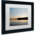 thumbnail image 2 of Trademark Fine Art 'Moosehead Lake Sunset' Canvas Art by Nicole Dietz, White Matte, Black Frame, 2 of 4