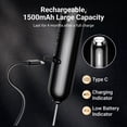 thumbnail image 3 of Espumador de leche eléctrico recargable con velocidad variable y batidor doble desmontable con pantalla de potencia y carga USB-C para latte cappuccino matcha y batidos de proteínas, 3 of 7