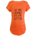 thumbnail image 1 of CafePress - We Are Hoping It's A Kitten Maternity T Shirt - Maternity Dark T-Shirt, 1 of 1