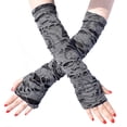 thumbnail image 1 of Guantes Rasgados Steampunk Hugo Guantes Negros Sin Dedos, 1 of 7