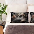 thumbnail image 2 of KLL Vintage Pattern Flower Skull Pattern Silk Pillowcase for Hair and Skin Standard Size 20"X 30" Soft Breathable Pillow Covers for Sleeping, 2 of 6