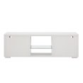 thumbnail image 6 of Gzxs Modern TV Cabinet Wood Entertainment Center Storage Cabinet with LED Lights, White, 6 of 9