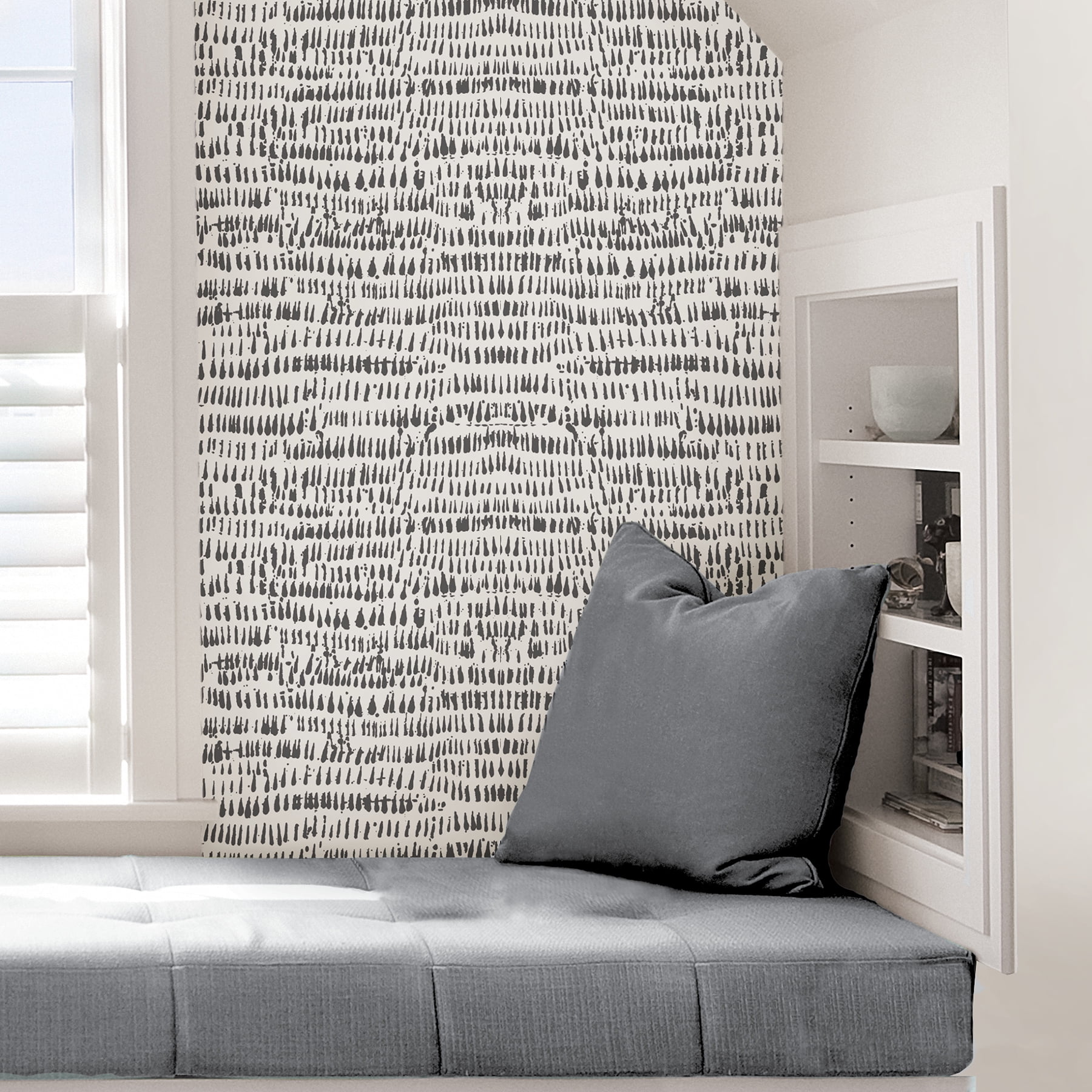 NuWallpaper Kylver Vinyl Peel And Stick Wallpaper, 216-in by 20.5-in, 30.75 sq. ft.