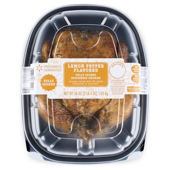 (Hot) Freshness Guaranteed Lemon Pepper Rotisserie Whole Chicken, 2.25 lb