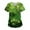 1-mint green, variant on Scrub Tops Women Print Irish Shamrock Printed V Neck Breathable T-Shirts Short Sleeve Professionals Soft Stretch St. Patrick's Day Scrub Tops with Pockets (Mint green)