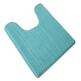 thumbnail image 1 of U-shaped Toilet Mat Water Absrobent Non-slip Elastic Skin-friendly Bathroom Rug Pad Bath Rug Showering Protection Household Home Light Blue 40*60cm, 1 of 9