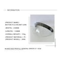 thumbnail image 7 of Motorcycle - -Scratch Lens Retro Fashion Visor Wind Lens Universal for Standard 3-Snap Open Face, 7 of 7