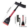 thumbnail image 3 of Detachable Car Snow Shovel & Brush with Ice Scraper, Winter Snow Removal Tool for Cars & Driveways, Red/Yellow 21.65-Inch Plastic Shovel, 3 of 5