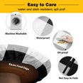 thumbnail image 3 of Elastic Fitted Round Tablecloth, Black White Plaid Waterproof Stretch Table Cover for 55"-60" Tables, Spring Farmhouse Buffalo Checkered Washable Outdoor Tablecloths for Patio, Picnic, Camping, 3 of 9