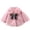 Hot Pink, variant on Girls Coat Jacket Autumn Winter Shawl Cloak Top Warm Fuzzy Outerwear