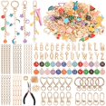 thumbnail image 1 of Kit DIY de 404 piezas para hacer llaveros con dijes y herramientas Selizo, 1 of 7