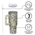thumbnail image 4 of OBREWU Pioneer Flower Tumbler with Handle and Lid,40oz Pioneer Flower Double Wall Vacuum Insulated Tumbler,Pioneer Flower Cups Gift for Women and Men, 4 of 7