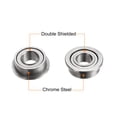 thumbnail image 3 of MF63ZZ Flanged Ball Bearing, 3x6x2.5mm Chrome Steel Double Shielded Flange Bearings,4 Pack, 3 of 5