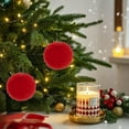 thumbnail image 5 of Summercome 12 Pcs Furry Christmas Ball Ornaments for Xmas Tree Christmas Hanging Decorations Soft Faux Fur Pom Pom Ball Ornaments for Party Supplies Fireplace Mantel Home Wall Decor, Red, 5 of 7