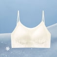 thumbnail image 4 of Xdegoge Women's Seamless Scoop Neck Bra with Adjustable Straps, Wireless Padded Support Soft Stretchy Brassiere for All-Day, 4 of 5