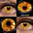 thumbnail image 3 of EYESHARE Lentes De Contacto De Ojos De Color Negro 2 Pzs Halloween Anime Anual De Belleza, 3 of 3