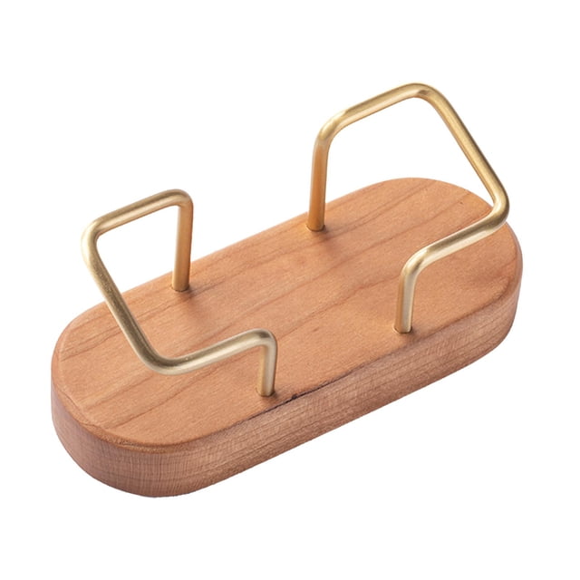 Soporte para tarjetas de visita de madera, capacidad para 75 tarjetas, para hombres y mujeres, organizador, marco de exhibición para escritorio, ofici B shamjiam tarjetero