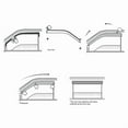 thumbnail image 2 of Possbay For Hyundai Tucson 2016-2021 Window Visor Sun Vent Rain Guard Deflector Smoke, 2 of 8