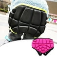 thumbnail image 4 of Pantalones cortos protectores Cola acolchados 3D para niños y niñas Rosado, 4 of 8