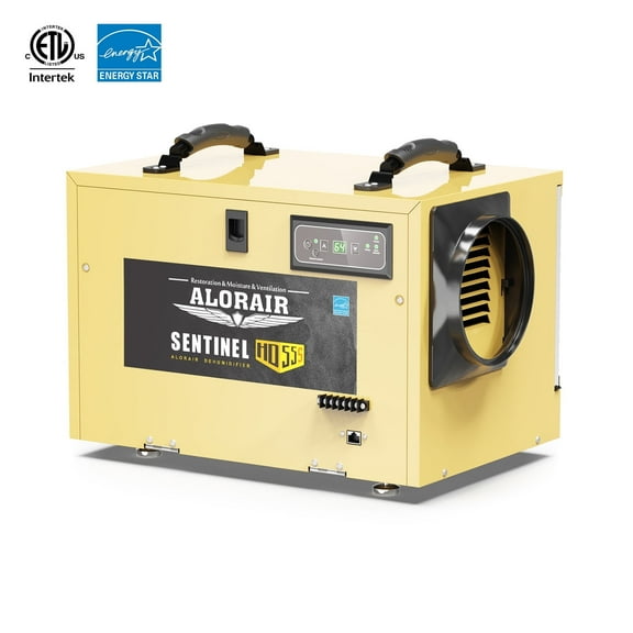 ALORAIR 120 PPD Commercial Dehumidifier, with Drain Hose for Crawl Spaces, Basements, Industry Water Damage Unit, cETL Listed, Compact, Auto Defrost Crawlspaces Dehumidifiers, Gold