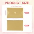 thumbnail image 2 of Uxcell Mini Card Envelopes, Cute Cards Holder with Heart Clasp for Birthday Weddings Favors Business Greeting Cards Gold, 2 of 7