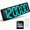 Ice Blue, variant on 17.2" Digital Wall Clock with Seconds, Large Countdown Timer for Classroom Gym Kitchen Office, Clock with Remote Control, 4 Dimmable Brightness, Auto DST (RGB)