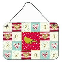 Carolines Treasures CK5505DS812 London Canary Love Wall or Door Hanging Prints 8x12 multicolor