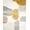 Gold Grey Brown, Pattern 1, variant on ODIKA Neutral Abstract Para Brushstroke Asymmetric Composition Dining Stain Resistant Low Profile for Dorm Room, Small Living Apartment