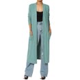 thumbnail image 1 of TheMogan Cardigan Maxi à Manches Longues pour Femmes P-3X Long Ouvert Drapé Doux Tricoté, 1 of 1