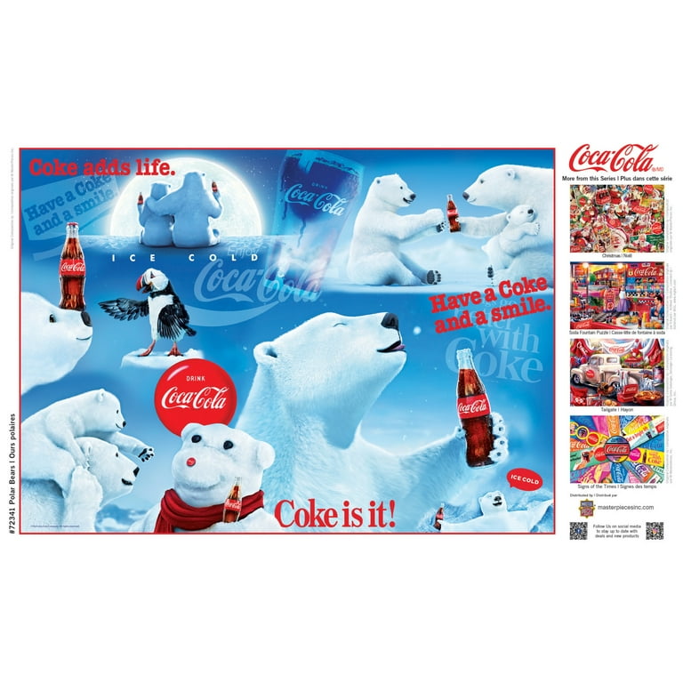MasterPieces 1000 Piece Puzzle - Coca-Cola Polar Bears