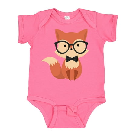 

Inktastic Cute Hipster Fox Gift Baby Boy or Baby Girl Bodysuit