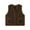 Brown, variant on GYRATEDREAM Infant Toddler Baby Fall Winter Fleece Vest Coat Boys Girls Sleeveless Button down Jacket Outwear with Pockets Warm Clothes for 6 Months-5 Years