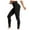 a2 Black, variant on qolati Yoga Pants for Women High Waisted Tummy Control Gym Tights Workout Seamless Butt Lifting Athletic Running Leggings with Pockets